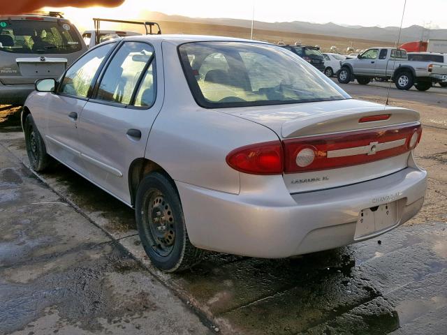 1G1JF52F137216087 - 2003 CHEVROLET CAVALIER L SILVER photo 3