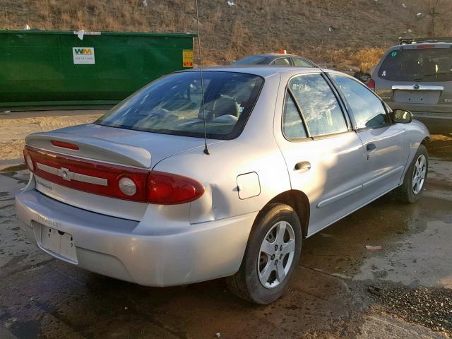 1G1JF52F137216087 - 2003 CHEVROLET CAVALIER L SILVER photo 4