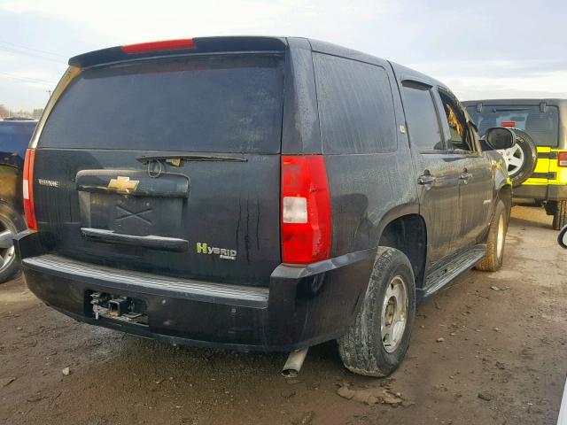 1GNFK13539R108002 - 2009 CHEVROLET TAHOE HYBR BLACK photo 4