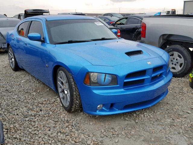 2B3LA73W68H171394 - 2008 DODGE CHARGER SR BLUE photo 1