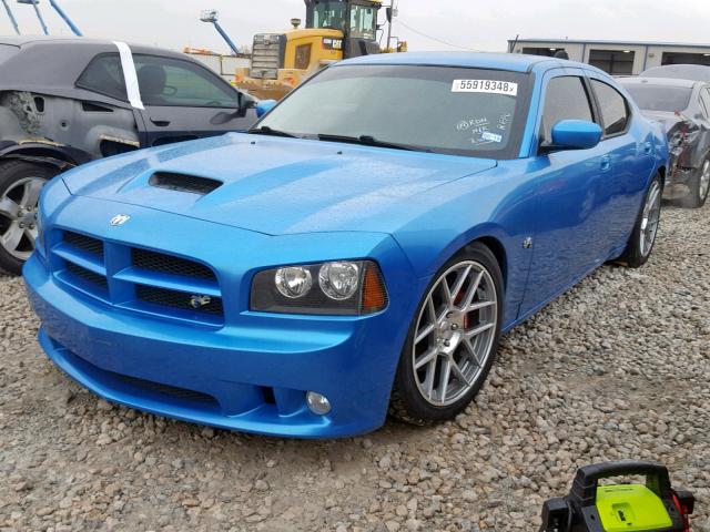 2B3LA73W68H171394 - 2008 DODGE CHARGER SR BLUE photo 2