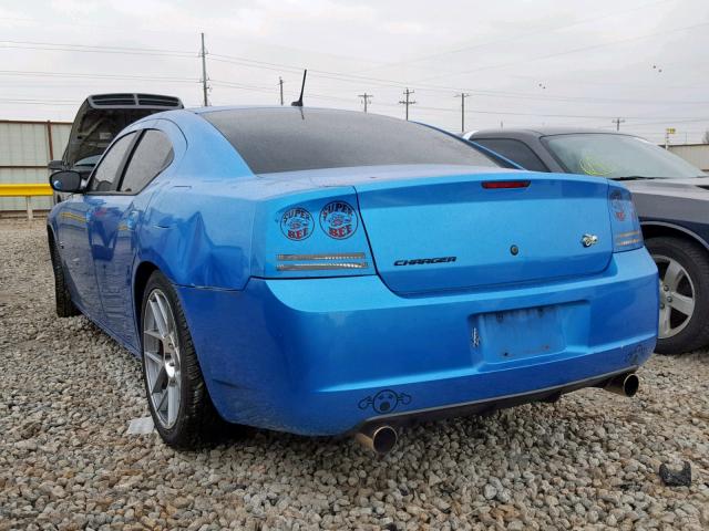 2B3LA73W68H171394 - 2008 DODGE CHARGER SR BLUE photo 3