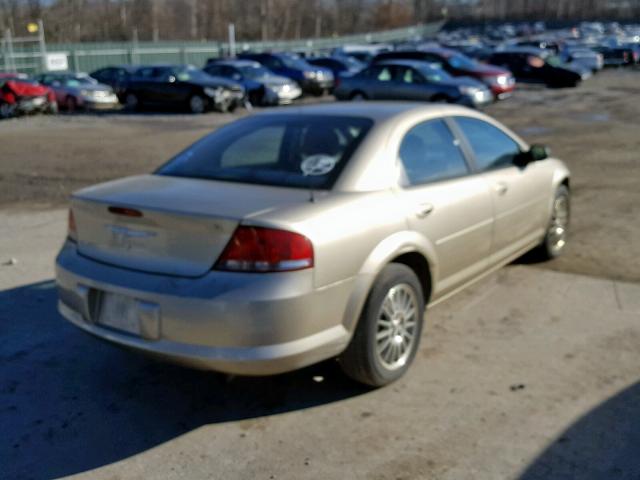 1C3EL46R94N199282 - 2004 CHRYSLER SEBRING LX GOLD photo 4