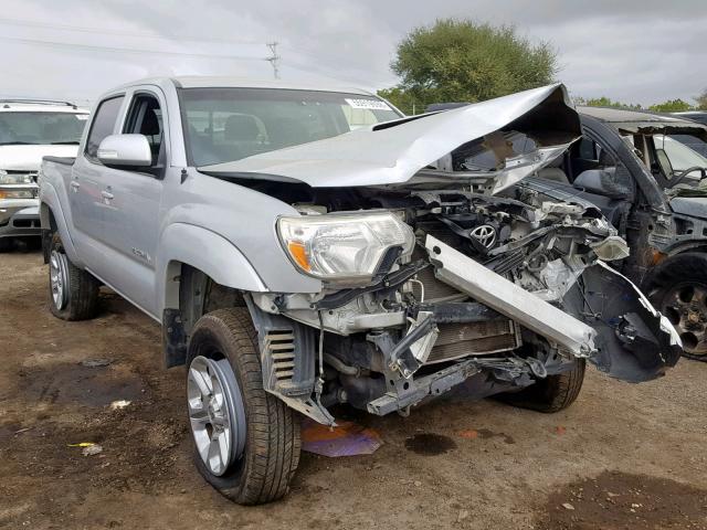 3TMJU4GN2DM143715 - 2013 TOYOTA TACOMA DOU SILVER photo 1