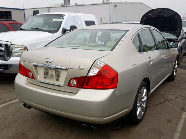 JNKAY01E67M305947 - 2007 INFINITI M35 BASE BEIGE photo 4