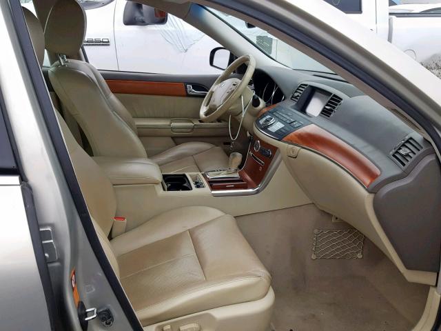 JNKAY01E67M305947 - 2007 INFINITI M35 BASE BEIGE photo 5