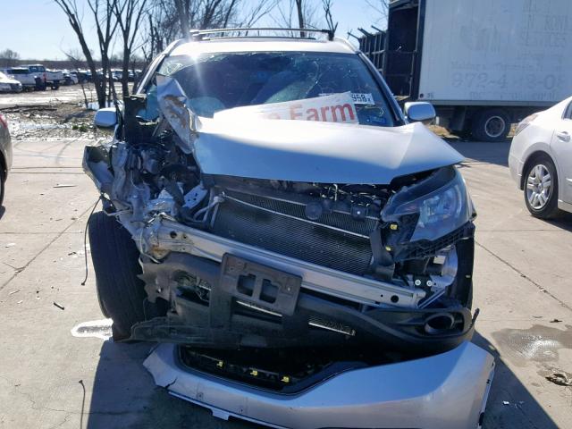 2HKRM4H71DH644328 - 2013 HONDA CR-V EXL SILVER photo 9