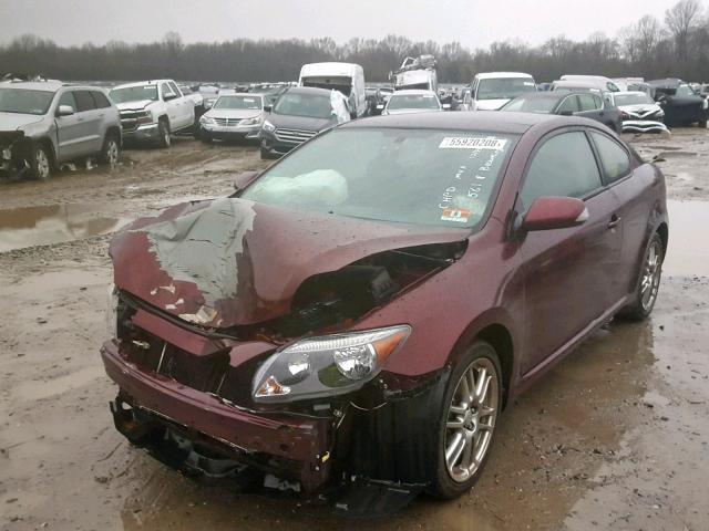 JTKDE177350003437 - 2005 TOYOTA SCION TC მუქწითელი ფოტო 2