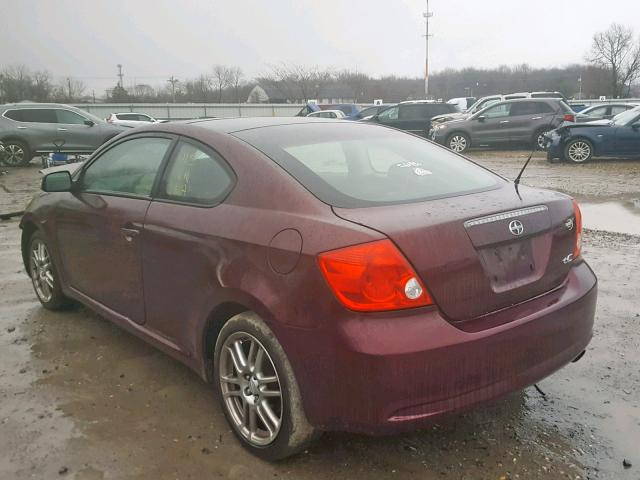 JTKDE177350003437 - 2005 TOYOTA SCION TC მუქწითელი ფოტო 3