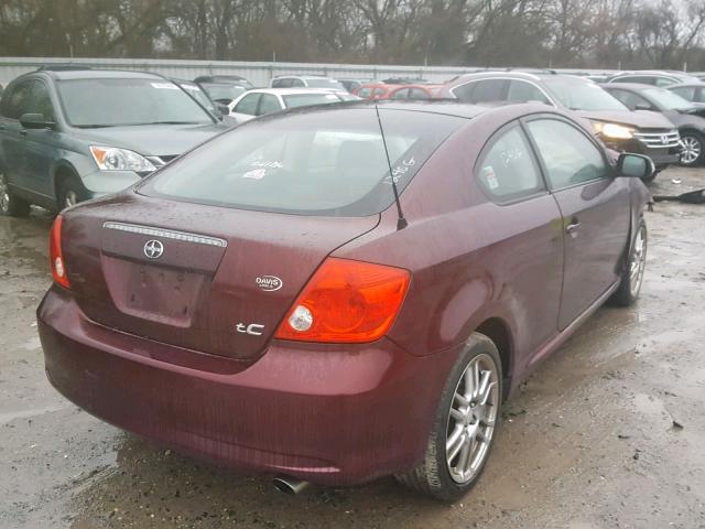 JTKDE177350003437 - 2005 TOYOTA SCION TC მუქწითელი ფოტო 4