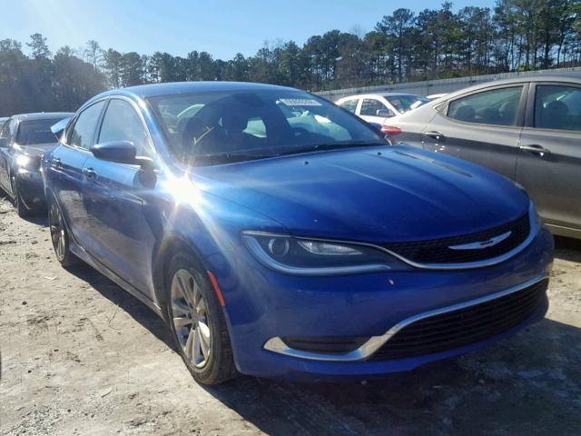 1C3CCCAB4FN603166 - 2015 CHRYSLER 200 LIMITE BLUE photo 1