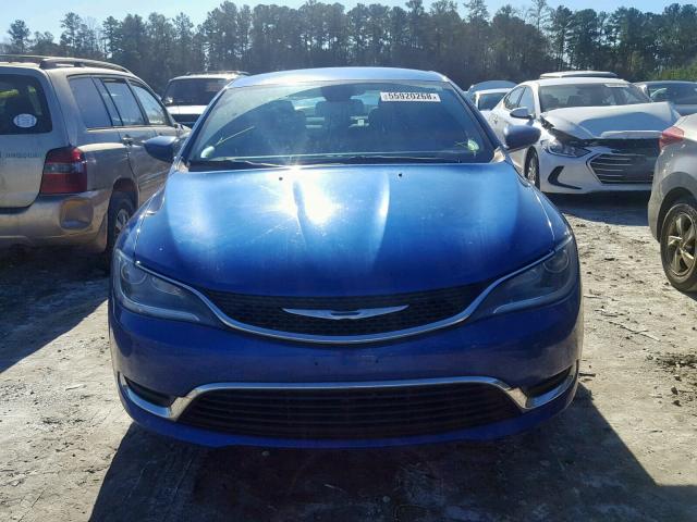 1C3CCCAB4FN603166 - 2015 CHRYSLER 200 LIMITE BLUE photo 9