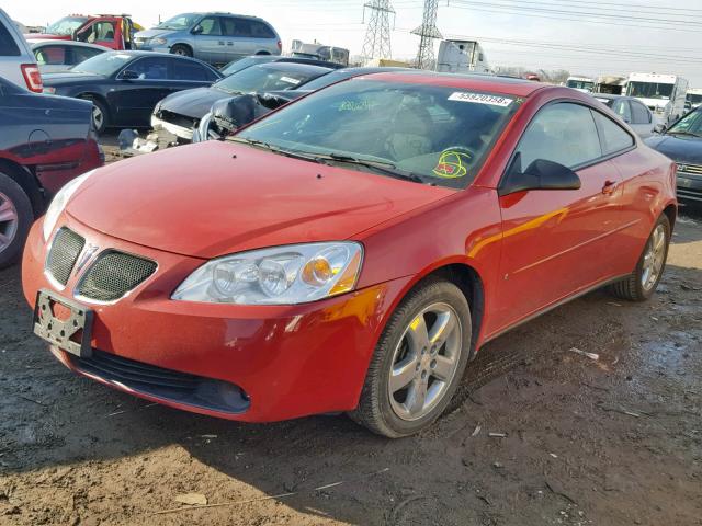 1G2ZH158664232239 - 2006 PONTIAC G6 GT RED photo 2