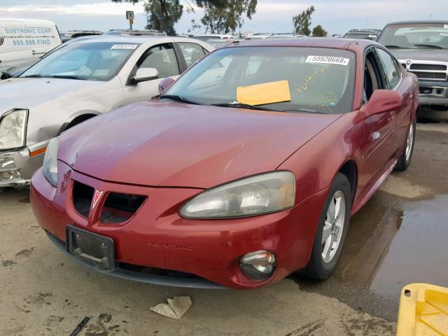 2G2WP552861117128 - 2006 PONTIAC GRAND PRIX BURGUNDY photo 2