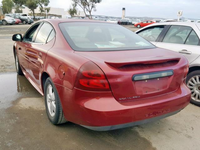 2G2WP552861117128 - 2006 PONTIAC GRAND PRIX BURGUNDY photo 3