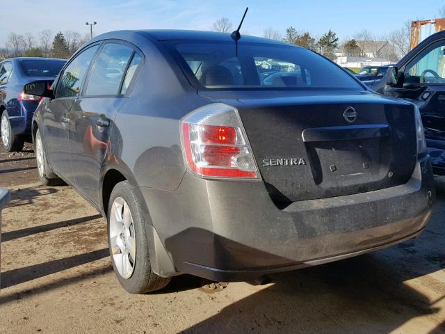 3N1AB61EX8L732665 - 2008 NISSAN SENTRA 2.0 GRAY photo 3