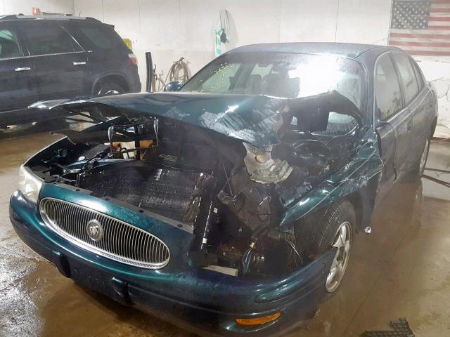 1G4HR54K8YU120405 - 2000 BUICK LESABRE LI GREEN photo 2