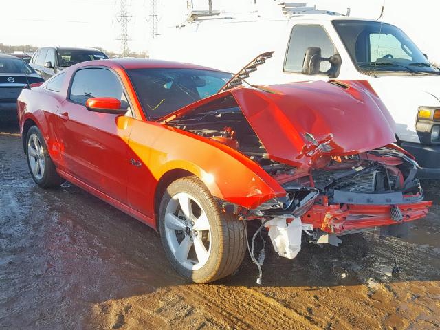 1ZVBP8CF0E5314709 - 2014 FORD MUSTANG GT RED photo 1