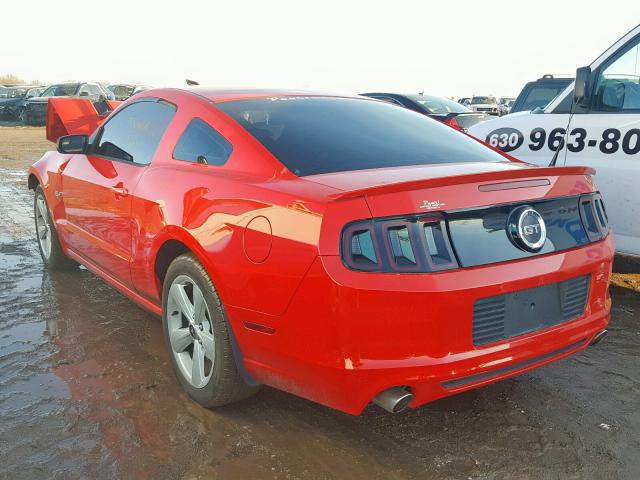 1ZVBP8CF0E5314709 - 2014 FORD MUSTANG GT RED photo 3