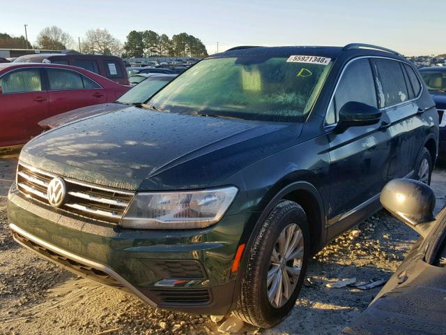 3VV3B7AX9JM127390 - 2018 VOLKSWAGEN TIGUAN SE GREEN photo 2