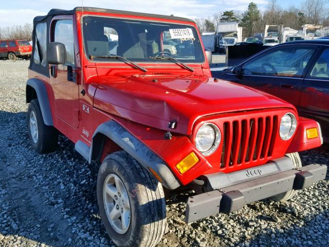 1J4FA39S06P750442 - 2006 JEEP WRANGLER X RED photo 1