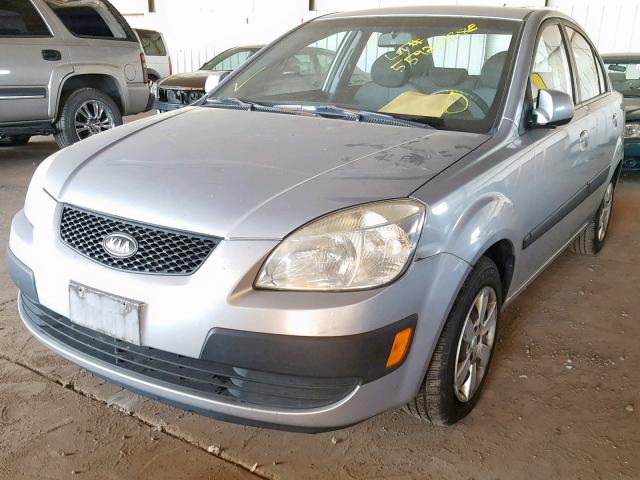 KNADE123766086961 - 2006 KIA RIO SILVER photo 2