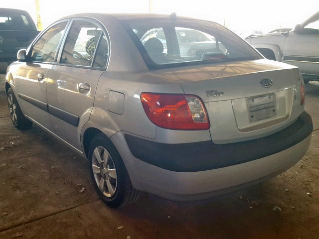 KNADE123766086961 - 2006 KIA RIO SILVER photo 3