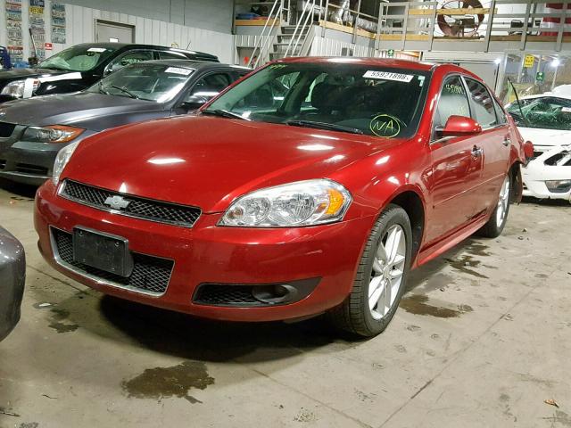 2G1WC5E31E1128897 - 2014 CHEVROLET IMPALA LIM RED photo 2