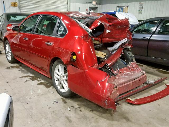 2G1WC5E31E1128897 - 2014 CHEVROLET IMPALA LIM RED photo 3