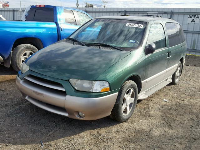 4N2ZN16T52D809289 - 2002 NISSAN QUEST SE TWO TONE photo 2