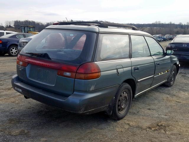 4S3BK6358S7357465 - 1995 SUBARU LEGACY L/O GREEN photo 4