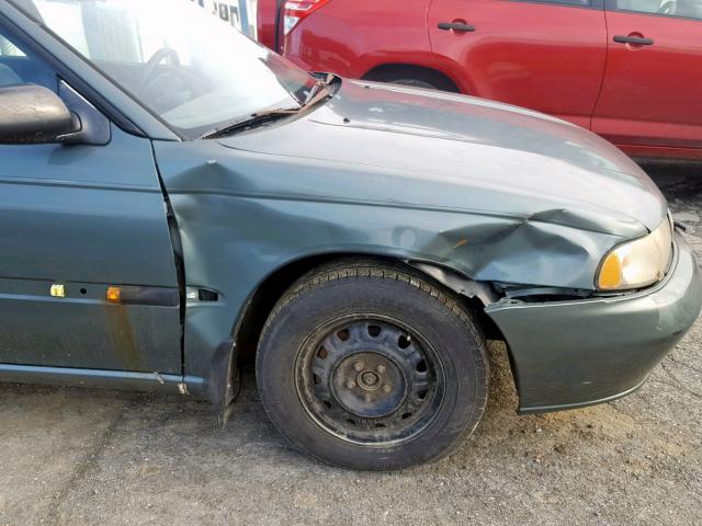 4S3BK6358S7357465 - 1995 SUBARU LEGACY L/O GREEN photo 9