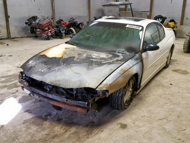 2G1WX15K719179241 - 2001 CHEVROLET MONTE CARL WHITE photo 2