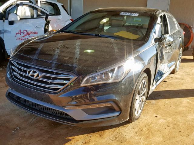 5NPE34AF4FH150535 - 2015 HYUNDAI SONATA SPO BLACK photo 2