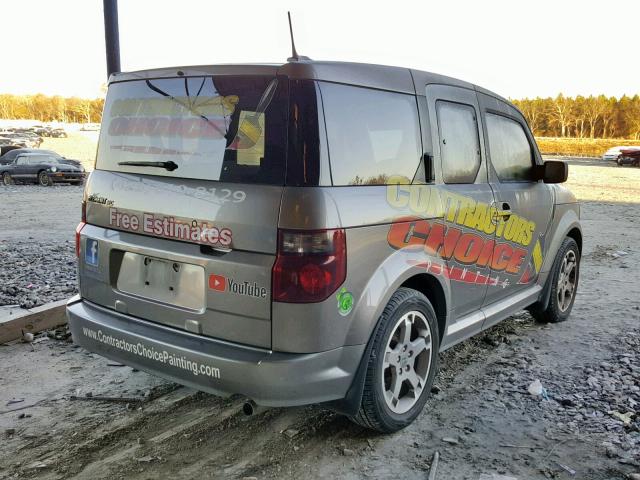 5J6YH18968L000948 - 2008 HONDA ELEMENT SC GRAY photo 4