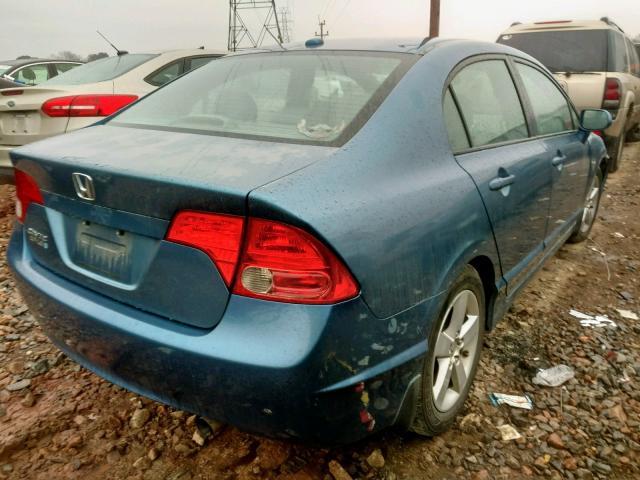 2HGFA16948H532556 - 2008 HONDA CIVIC EXL BLUE photo 4