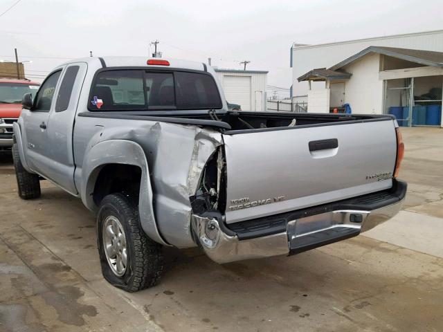 5TETU62N55Z070839 - 2005 TOYOTA TACOMA PRE SILVER photo 3