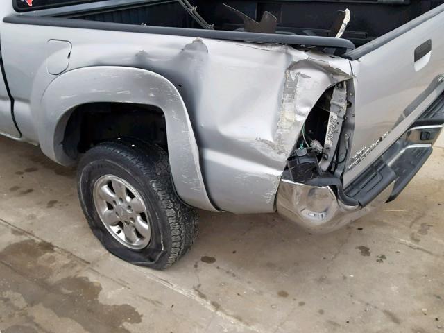 5TETU62N55Z070839 - 2005 TOYOTA TACOMA PRE SILVER photo 9