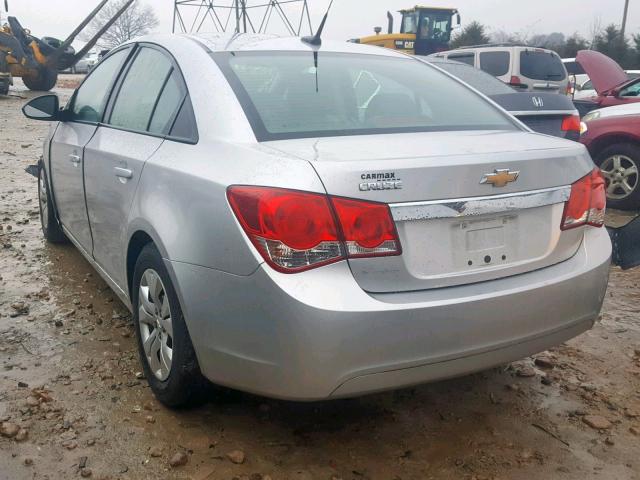 1G1PA5SH5E7260624 - 2014 CHEVROLET CRUZE LS SILVER photo 3