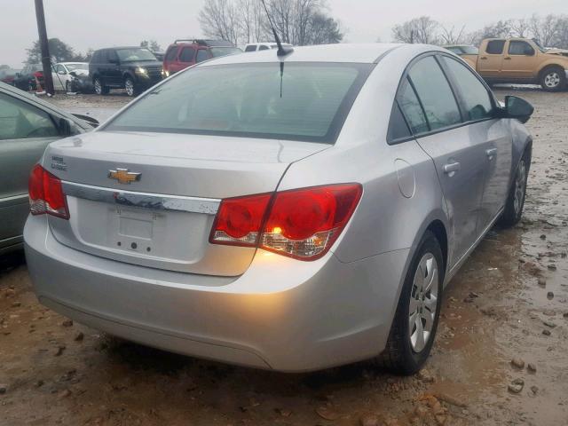 1G1PA5SH5E7260624 - 2014 CHEVROLET CRUZE LS SILVER photo 4