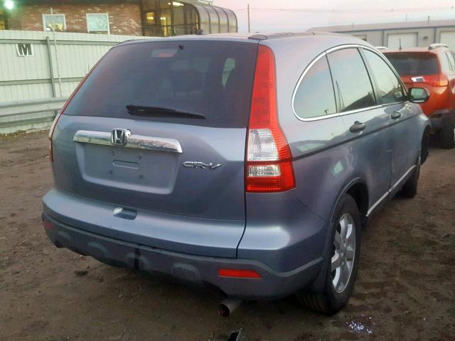 JHLRE48549C023313 - 2009 HONDA CR-V EX BLUE photo 4