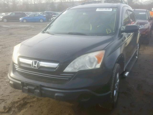 JHLRE48728C066225 - 2008 HONDA CR-V EXL BLACK photo 2