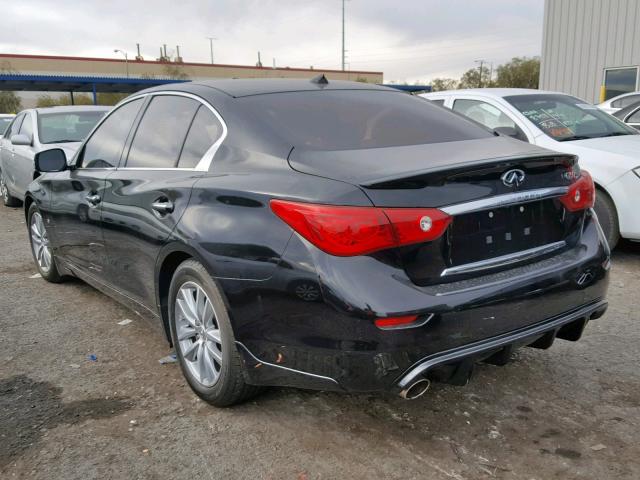 JN1BV7AP8FM352732 - 2015 INFINITI Q50 BASE BLACK photo 3