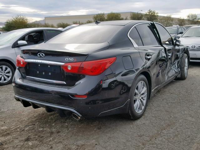 JN1BV7AP8FM352732 - 2015 INFINITI Q50 BASE BLACK photo 4