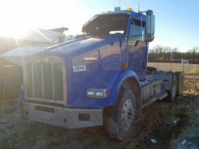 1XKDDU9X87R173661 - 2007 KENWORTH CONSTRUCTI BLUE photo 2