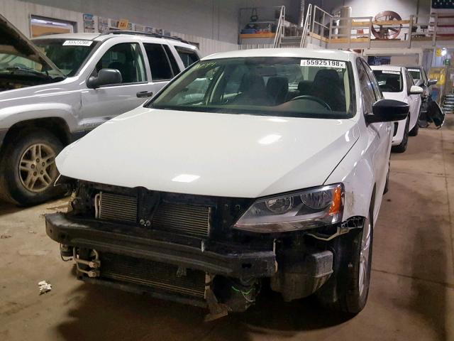 3VW2K7AJ5FM354733 - 2015 VOLKSWAGEN JETTA BASE 白色 照片 2