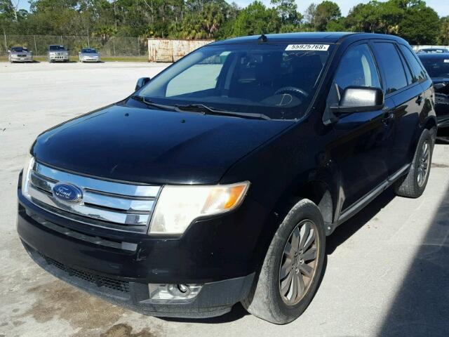 2FMDK38C78BA85601 - 2008 FORD EDGE SEL BLACK photo 2