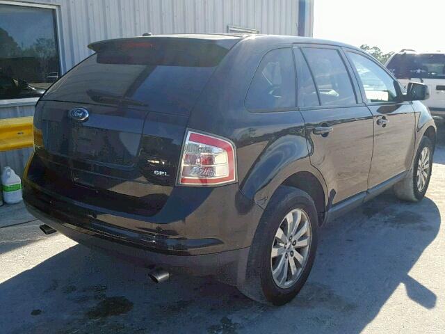 2FMDK38C78BA85601 - 2008 FORD EDGE SEL BLACK photo 4