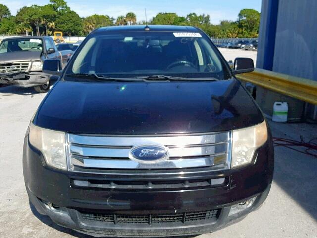 2FMDK38C78BA85601 - 2008 FORD EDGE SEL BLACK photo 9