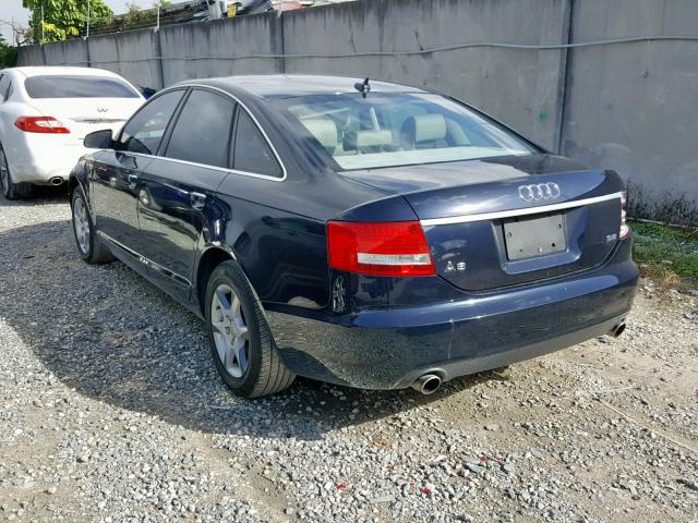 WAUAH74F67N084453 - 2007 AUDI A6 3.2 BLUE photo 3